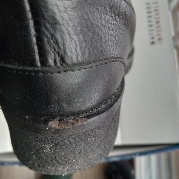 Pajar Karen Black Shearling Lined Boots Sz 38 US 7 - 7.5 - RUN LARGE - FITS SZ 8 - Picture 12 of 16